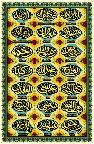 Hazrat 'Isa's Qur'anic Titles